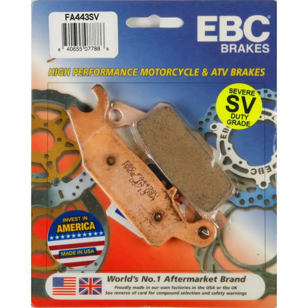 EBC FA443SV motorcycle brake pads for reliable stopping power and performance
