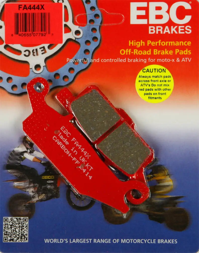 FA444X Brake Pads for motorcycles, offering reliable stopping power and durability