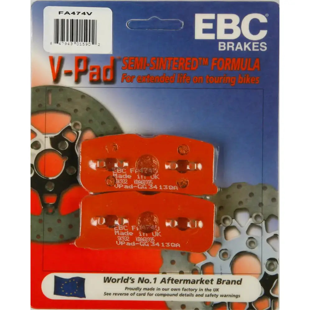 FA474V Brake Pads V Series - Semi-Sintered