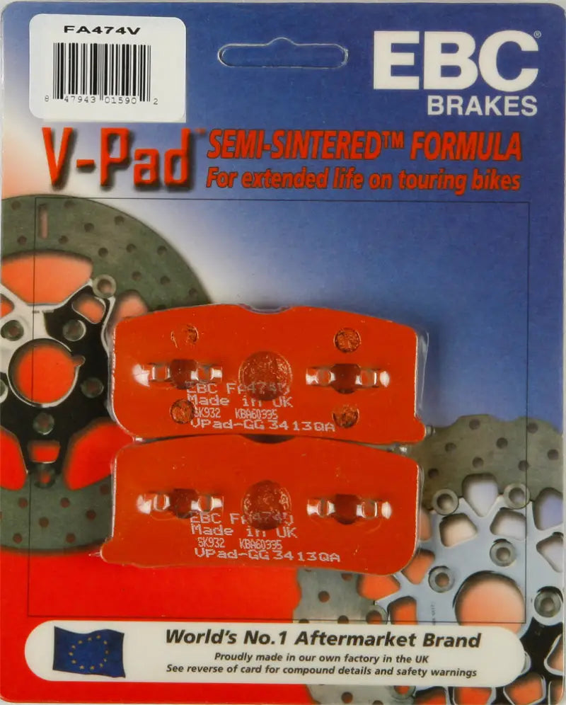 FA474V Brake Pads V Series - Semi-Sintered