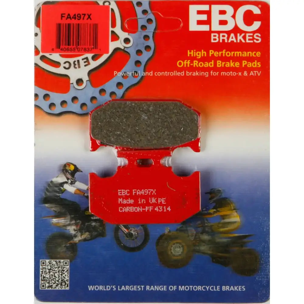 EBC FA497X Off-Road Brake Pads for superior stopping power and durability