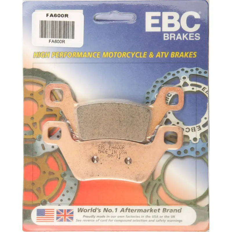 Packaged FA600R brake pads for motorcycle and ATV high-performance braking