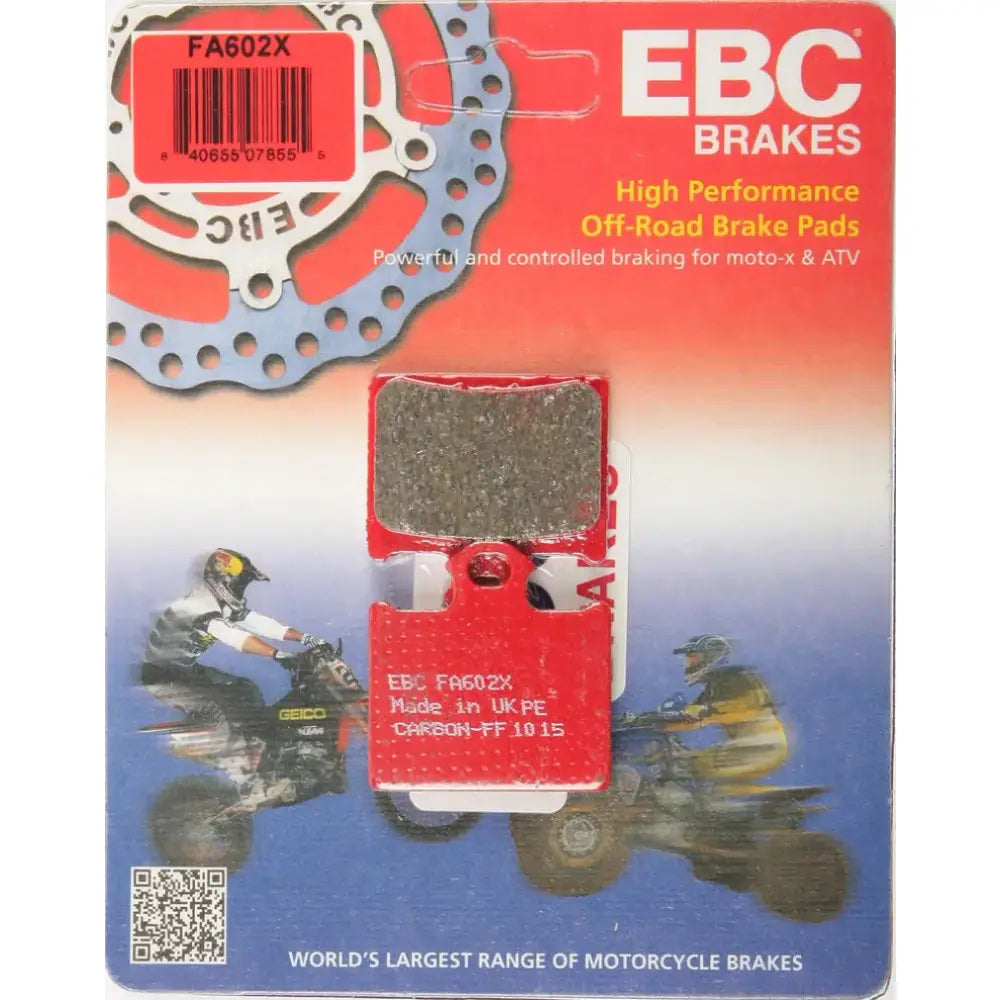 EBC FA602X Carbon X Series off-road brake pads for ultimate stopping power