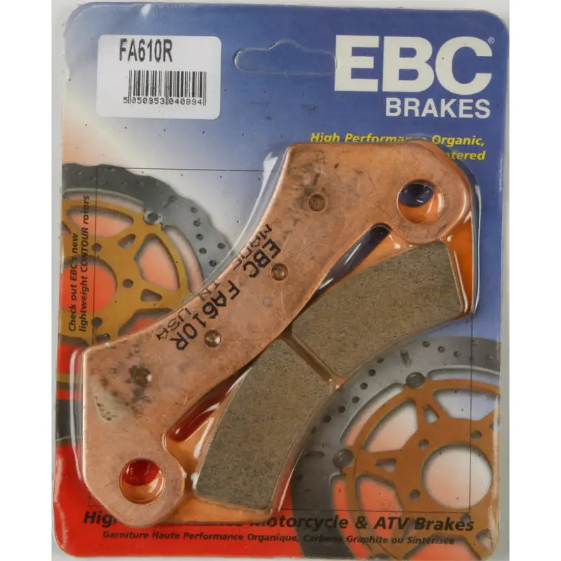 EBC FA610R brake pads in packaging for FA610R Sintered R Series motorcycle upgrade