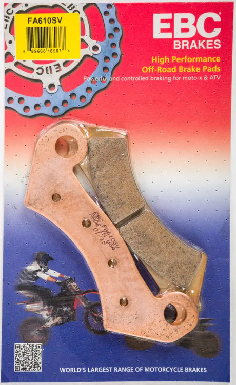 EBC High Performance Off-Road Brake Pads FA610SV Severe Duty Brake Pads for tough rides
