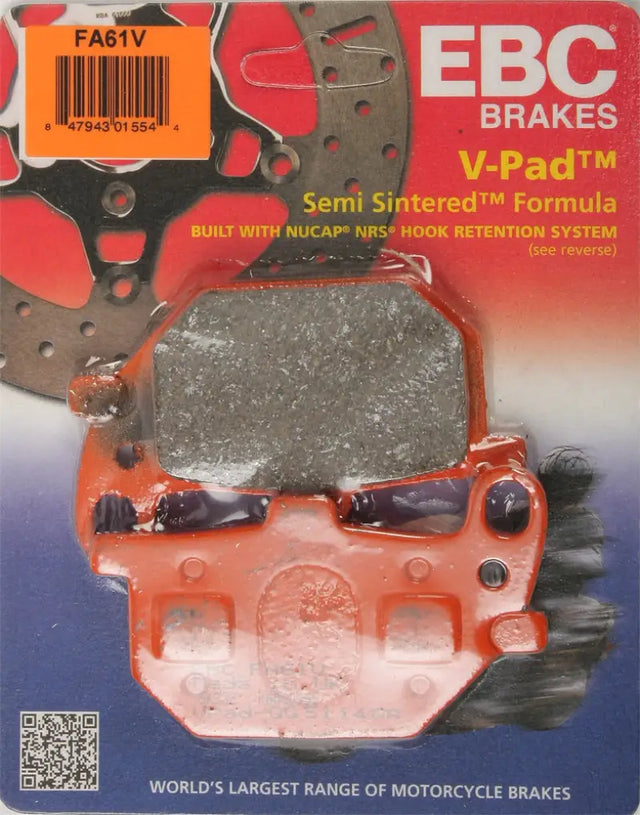 EBC V-Pad semi-sintered brake pads for FA61V Brake Pads Fa61v V Series upgrade