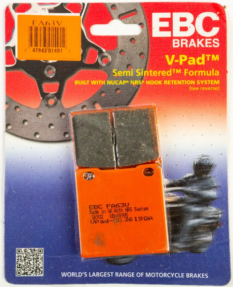 FA63V Brake Pads Fa63v Semi Sintered V Series - Semi-Sintered