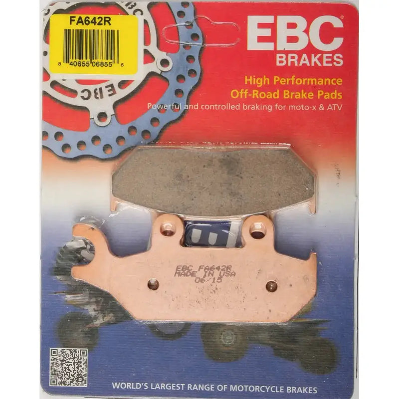 Motorcycle brake pads FA642R Sintered R Series for reliable stopping power