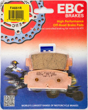 FA651R Brake Pads Fa651r Sintered R Series - HH