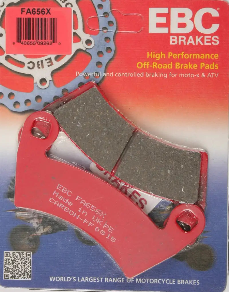 EBC Off-Road Brake Pads FA656X Carbon X Series for superior stopping power and durability