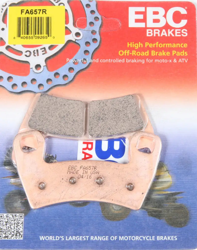 EBC off-road brake pads FA657R Sintered R Series for better stopping power