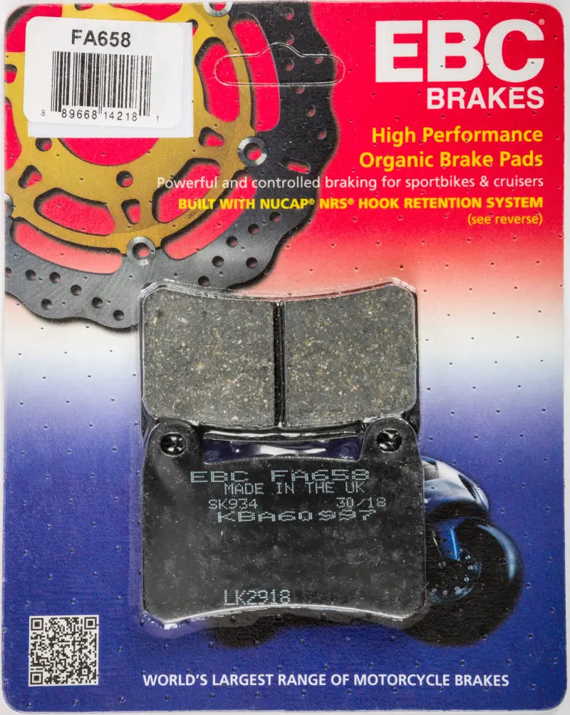 FA658 Brake Pads Fa658 Organic