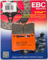 Packaged FA658V brake pads from the Fa658V Semi Sintered V Series for motorcycles