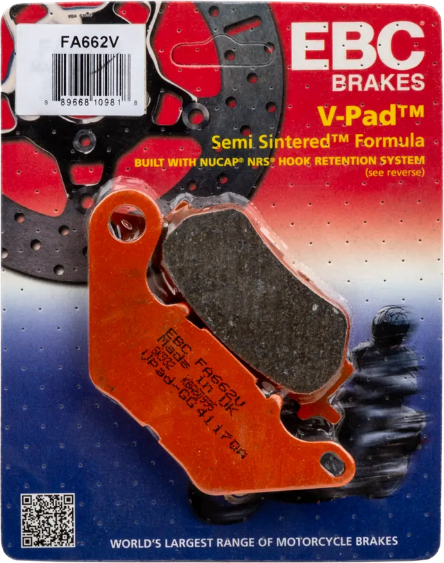 FA662V Brake Pads Fa662v Semi Sintered V Series - Ebc V-Series