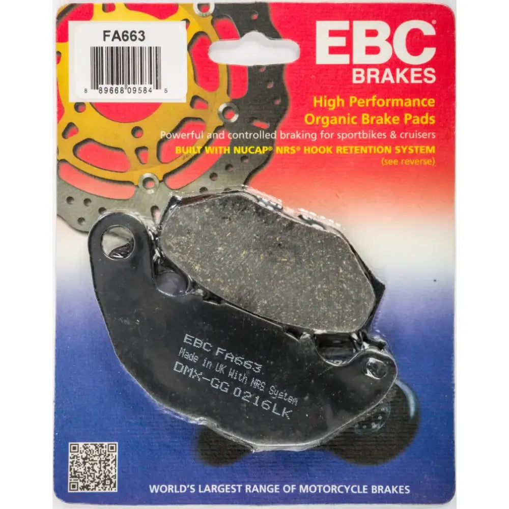 FA663 Brake Pads Fa663 Organic for motorcycles, reliable stopping power gear