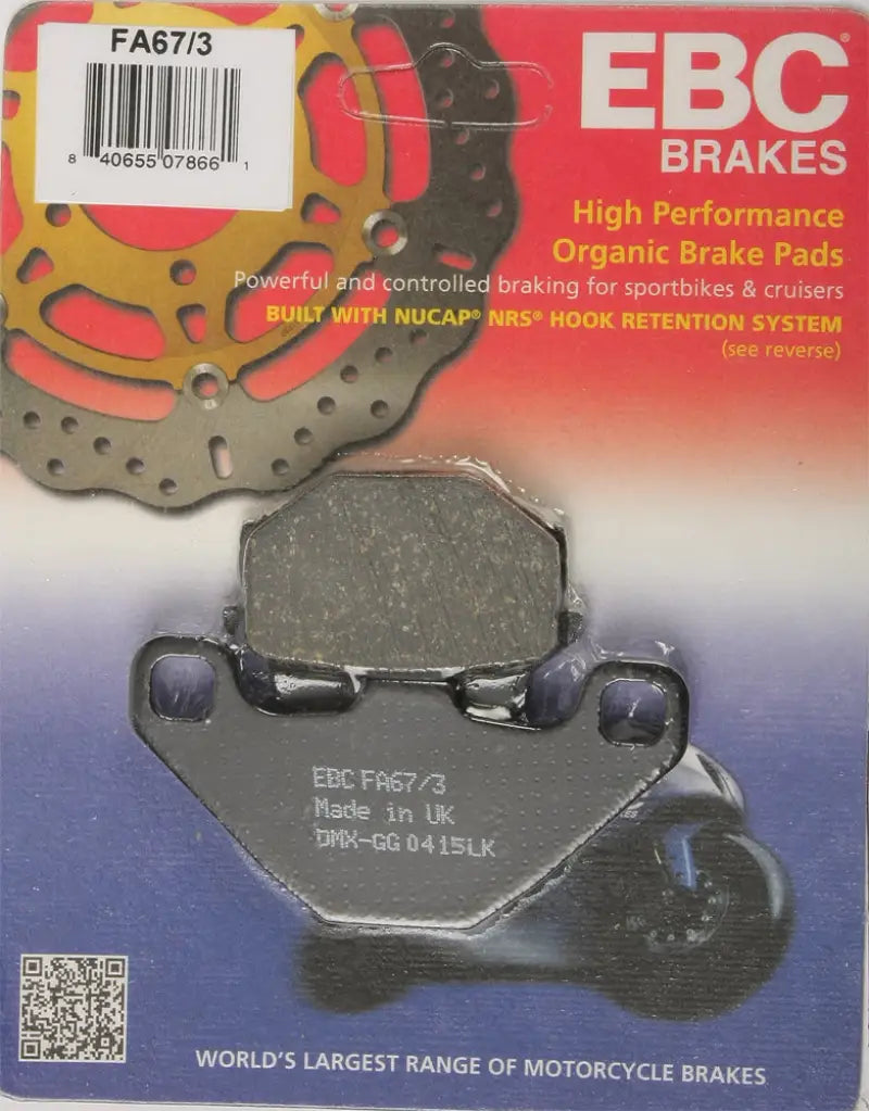 FA67/3 Brake Pads Fa67/3 Organic - Standard