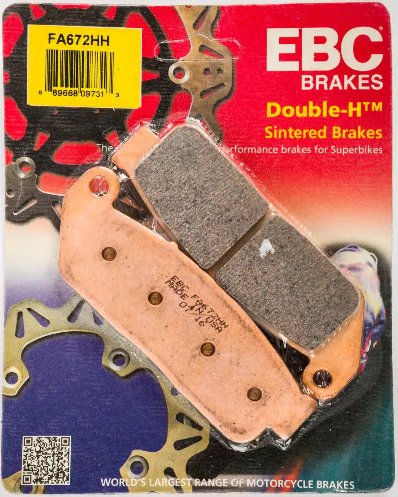 FA672HH Brake Pads, premium sintered motorcycle brake pads for top performance