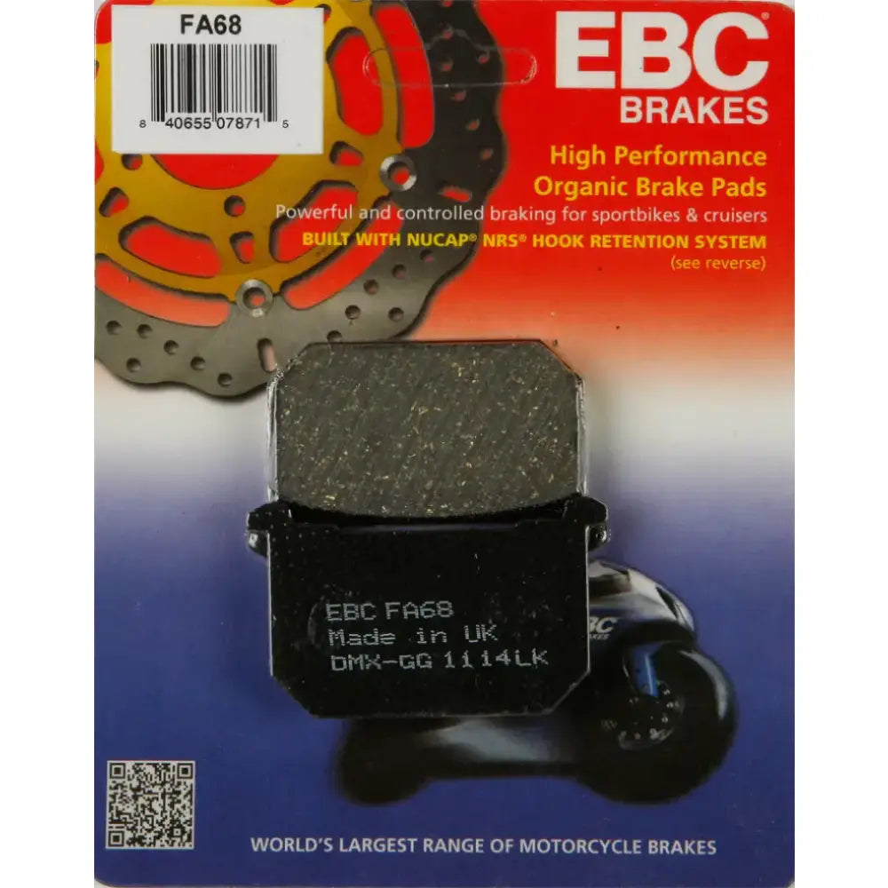 FA68 Brake Pads Fa68 Organic - Standard