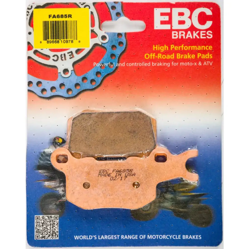 EBC off-road brake pads FA685R Sintered R Series for top-notch braking performance