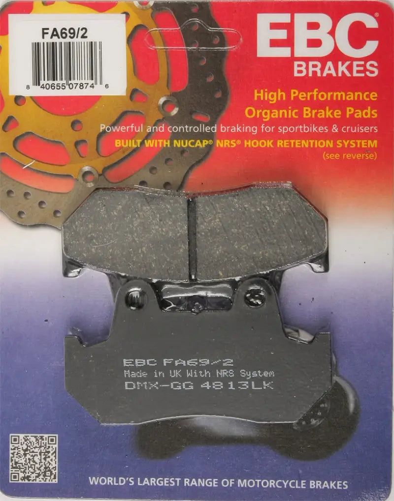 FA69/2 Brake Pads Fa69/2 Organic - Standard