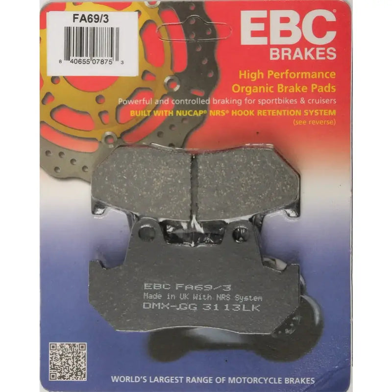 FA69/3 Brake Pads Fa69/3 Organic - Standard