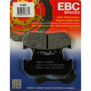 FA69 Brake Pads Fa69 Organic for optimal motorcycle braking performance and safety