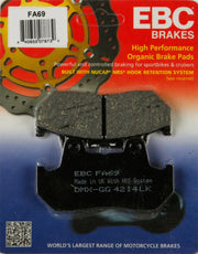 FA69 Brake Pads Fa69 Organic for optimal motorcycle braking performance and safety