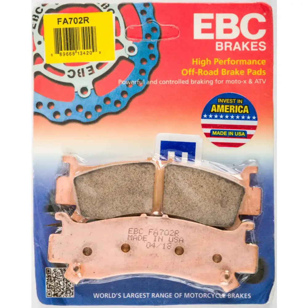FA702R Brake Pads Fa702r Sintered R Series - Standard