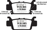 Brake pad diagram with dimensions for FA703SV Severe Duty SV Series Brake Pads