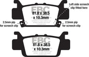 Brake pad diagram with dimensions for FA703SV Severe Duty SV Series Brake Pads