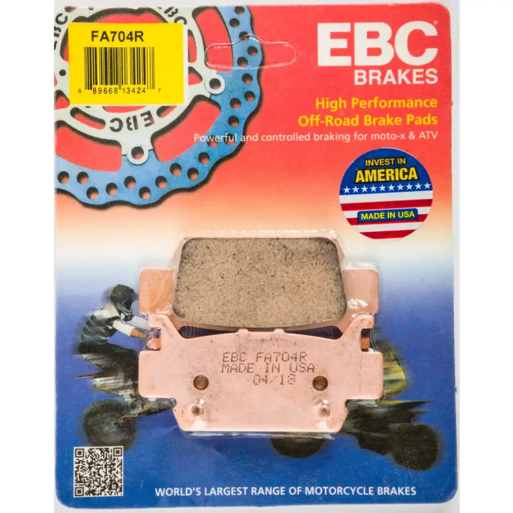 EBC off-road FA704R Sintered R Series Brake Pads for ultimate stopping power