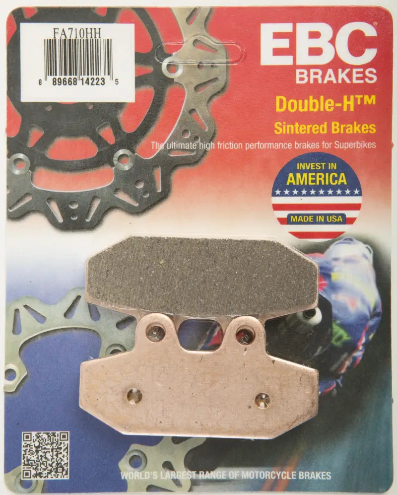 FA710HH Brake Pads, high-performance sintered motorcycle brake pads for better stopping power