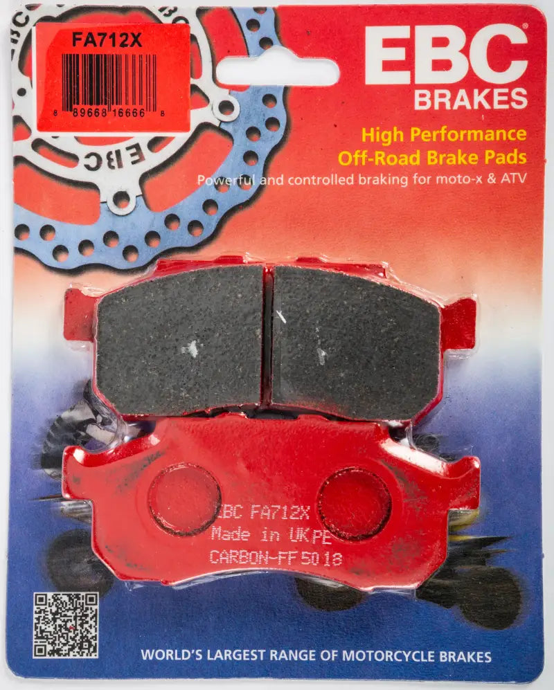EBC FA712X Brake Pads from the Carbon X Series for off-road performance