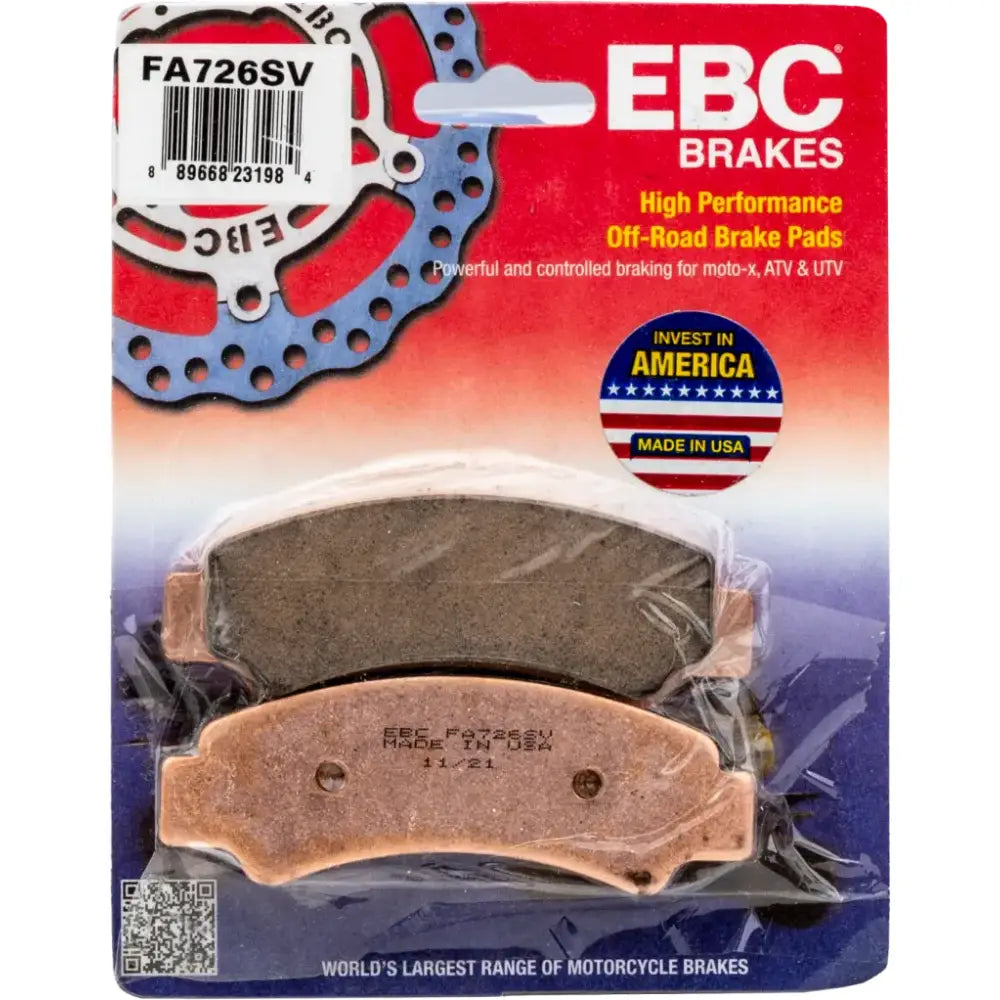 FA726SV Brake Pads Fa726sv Severe Duty Sv Series - Standard
