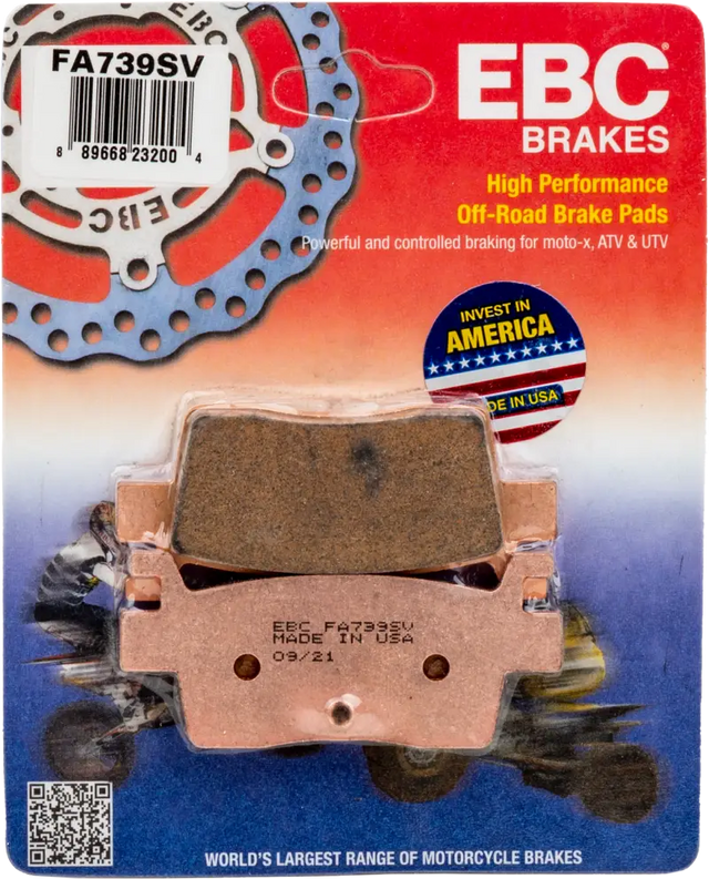FA739SV Brake Pads Fa739sv Severe Duty Sv Series - Standard