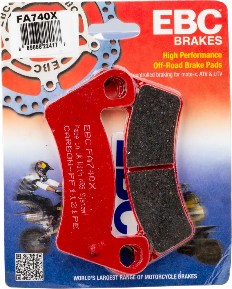 EBC Brakes FA740X High Performance Carbon X Series Off-Road Brake Pads for Moto-X, ATV, and UTV.