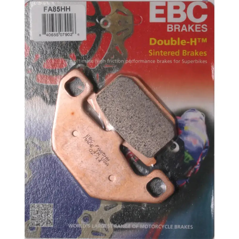 FA85HH Brake Pads for motorcycles, featuring durable, high-performance sintered material