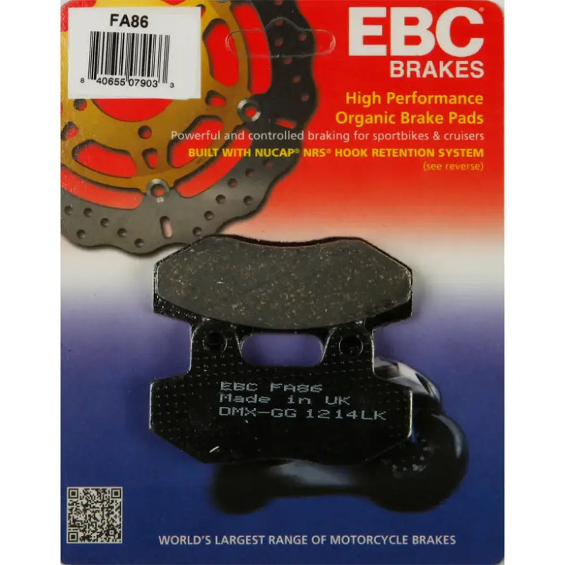 FA86 Brake Pads Fa86 Organic - Standard