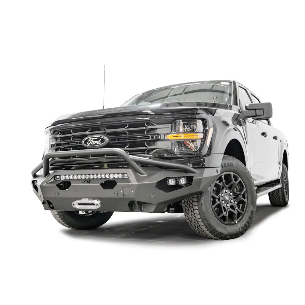FAB Fours Integrated D-Ring Mounts Bumper FF24-X6552-1 - 2024 Ford F150 Matrix Front