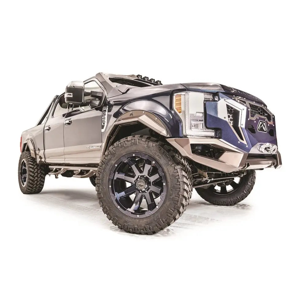 FAB Fours Aggressive Stance Fender Flare TF4110-B - 17 Frd SD Opn FN Flre BR