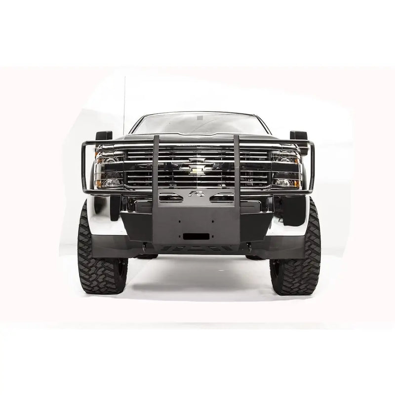 FAB Fours GM15-N3070-1 Fully welded, one piece winch mount - Black