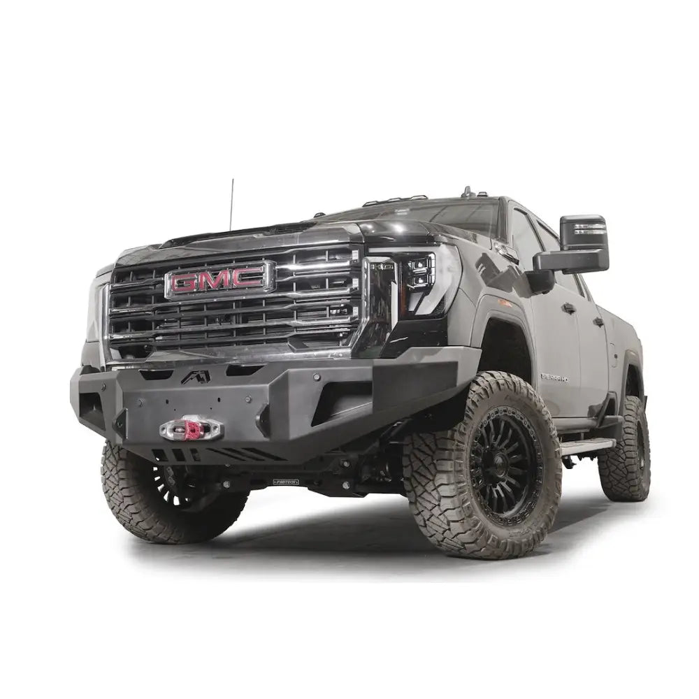 FAB Fours Winch Base Front Bumper GM24-A6251-1 - 2024 Gmc HD Premum Sensor Bum