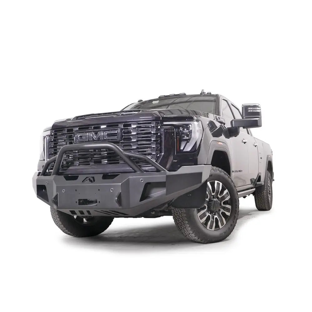 FAB Fours Winch Pre-Runner Front Bumper GM24-A6252-1 - 2024 Gmc HD Premium Sensor BU