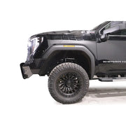 FAB Fours Accepts Factory Fog Lights Bumper GM24-S6261-1 - Black 2024 Gmc HD Steel Sensor Fron