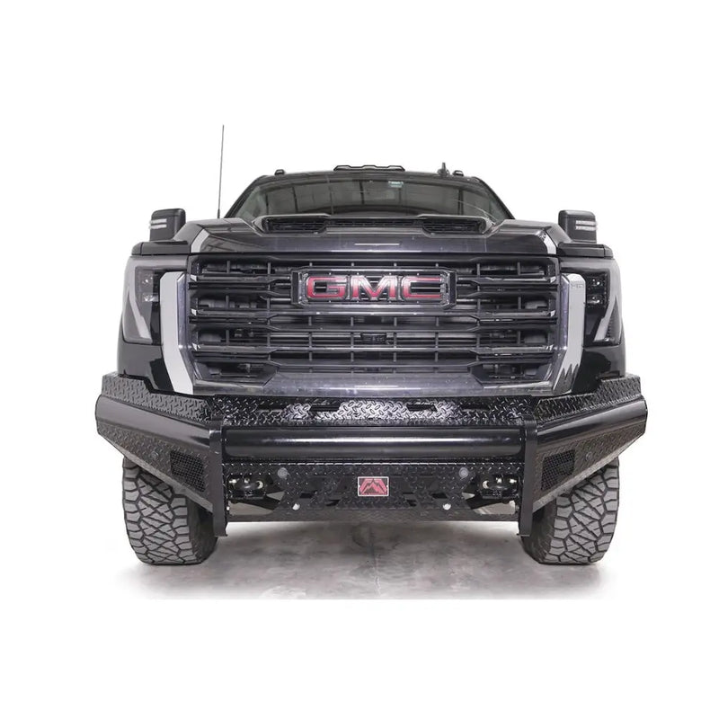 FAB Fours Accepts Factory Fog Lights Bumper GM24-S6261-1 - Black 2024 Gmc HD Steel Sensor Fron