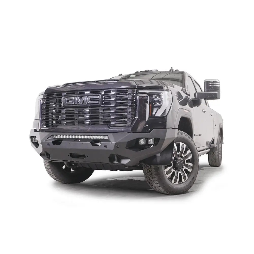 FAB Fours Aggressive Design Bumper GM24-X6251-B - Gmc 2500-3500 HD Matrix Front Bumpe