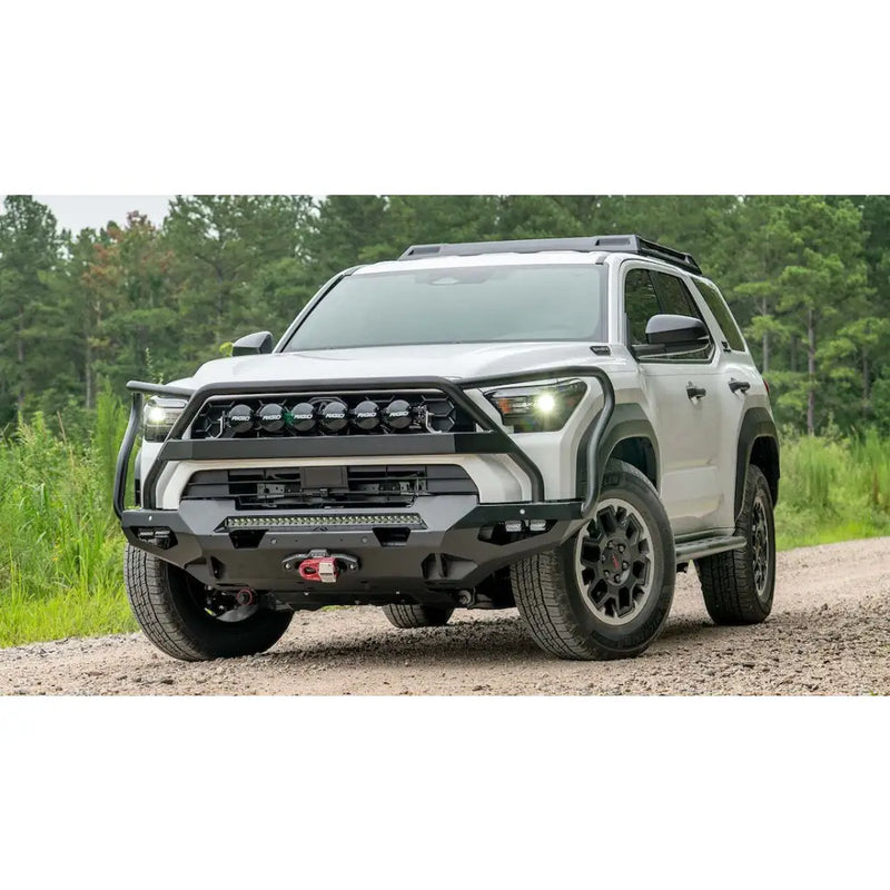 FAB Fours Two Integrated D-Ring Mounts Bumper T425-X6850-1 - Toyota 4Runner Matrix Front Sensor