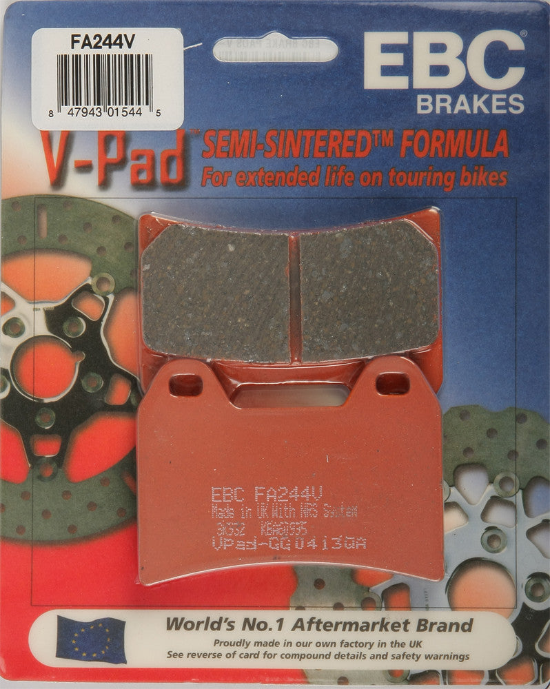 EBC Semi-Sintered Brake Pads FA244V - V-Series