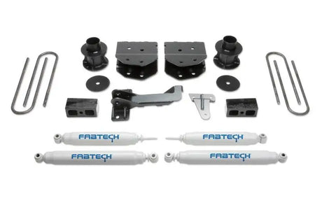 Ford F250 4in budget truck suspension lift kit with performance shocks for 4WD lug models