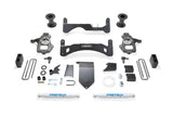 Automotive suspension lift kit components for Fabtech 14-18 GM C/K1500 with minor trimming required and 6in basic system for larger tire size